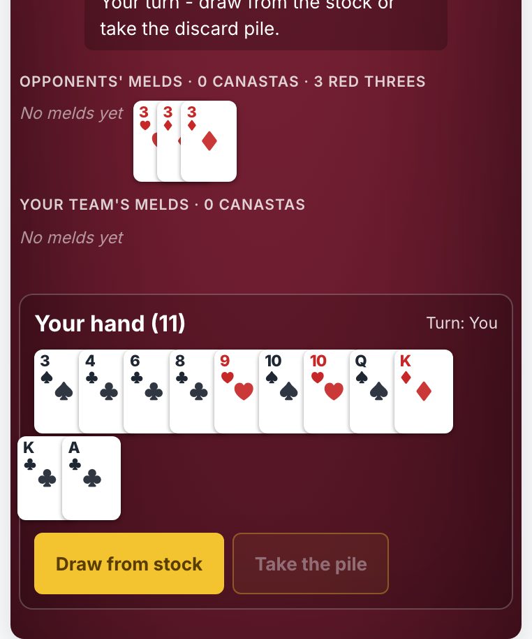 Play Canasta on Your Phone Browser - No App Needed