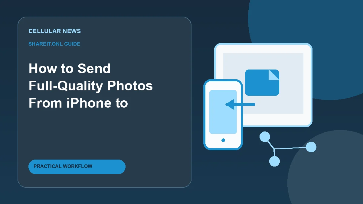 How to Send Full-Quality Photos From iPhone to Android With a QR Code